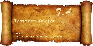 Trattner Adrián névjegykártya